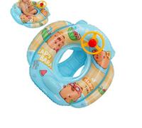 Capybara Pool Float - 29.53 Inch Inflatable Raft, Cartoon Animal Ring, Kids Steering Wheel Water Toy | Summer Backyard Parties, Outdoor Lake Vacations, Beach Travel Activities, Garden Basin Swimming