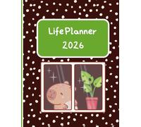 Capybara Premium Life Planner 2026: A Cute Capybara-Themed, Daily Schedule, Gratitude Journal, Budget, Menus, and Trackers