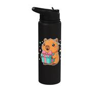 Capybara Present Happy Kawaii Stainless Steel Insulated Water Bottle