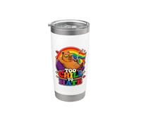 Capybara Pride Month Rainbow Too Chill to Hate Stainless Steel Insulated Tumbler