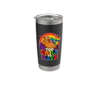Capybara Pride Month Rainbow Too Chill to Hate Stainless Steel Insulated Tumbler