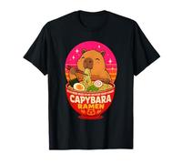 Capybara Ramen Cute Animal Lover Foodie Noodle Bowl T-Shirt