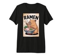 Capybara Ramen Fan Cute Japanese Noodle Soup Kawaii Premium T-Shirt