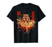 Capybara Ramen Japanese Art Funny Anime Graphic Tee Kawaii T-Shirt