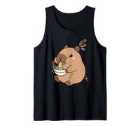 Capybara Ramen Noodles Cute Eating Fun Tank Top