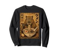 Capybara Ramen Noodles Ukiyo-e Japanese Art Poster Sweatshirt