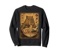 Capybara Ramen Noodles Ukiyo-e Japanese Art Poster Sweatshirt