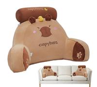 Capybara Reading Pillow - Ergonomic Capybara Duck Reading Pillows for Adults - Arms Back Support Cushion, Room Decor, 25.59x17.72 Inches Comfy Sofa Plush for Reading Relaxing Watching TV