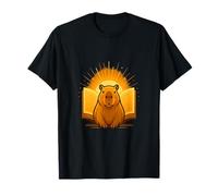 Capybara Reading with Glowing Book T-Shirt