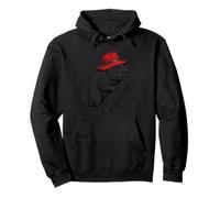 Capybara Red Hat Wildlife Lover Pullover Hoodie