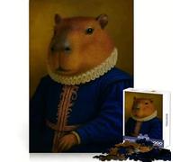 Capybara Renaissance Portrait Puzzles for Teenagers 1000 Pieces Memory Power Mindful Escape Accurate Cut Memorable Gift (50x75cm)
