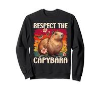 Capybara RESPECT THE CAPYBARA Funny Capybara Fans Sweatshirt