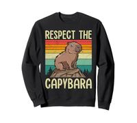 Capybara RESPECT THE CAPYBARA Funny Capybaras Sweatshirt
