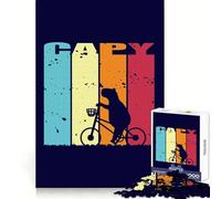 Capybara Riding Bicycle Jigsaw Puzzle for Adults 1000 Pieces Thinking Skill Pleasant Downtime Neat Edges Chic Xmas Gift (38x52cm)