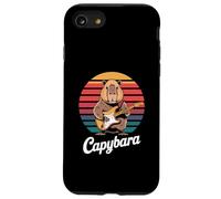 Capybara Rock Music Retro Sunset Electric Guitar Case for iPhone SE (2020) / 7/8