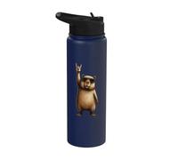 Capybara Rock Sunglasses Stainless Steel Insulated Water Bottle