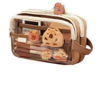 Capybara Sachen, 26-Piece Capybara Pencil Case Set with Cuddly Tie and Sticker, Ideal for School, Perfect for Boys and Girls, Includes 20 Stickers, Notes, Pins and Pendant