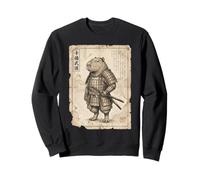 Capybara Samurai Japanese Ukiyo-e Woodblock Style Art Sweatshirt