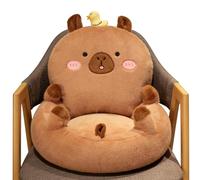 Capybara Seat Cushion - 50cm Floor Pillow, Cute Cartoon Animal Shape Seat Cushion, Gaming Pillows, Cute Capybara Chair With Backrest For Girls Women Bedroom Living Room Relax Reading Watching TV