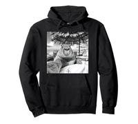 Capybara Selfie at the Beach,Relax Mode Activated Pullover Hoodie
