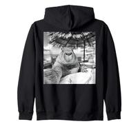 Capybara Selfie at the Beach,Relax Mode Activated Zip Hoodie