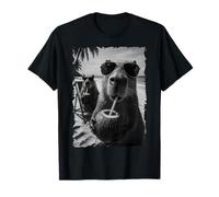 Capybara Selfie Beach Sunglasses Summer Vibes T-Shirt