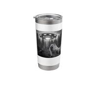 Capybara Selfie with UFO - Funny Encounter Alien Lover Stainless Steel Insulated Tumbler