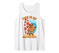Capybara Shaka Surfboard Hawaiian Aloha Beach Summer Tee Tank Top