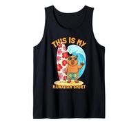 Capybara Shaka Surfboard Hawaiian Aloha Beach Summer Tee Tank Top