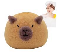 Capybara Shower Sponge Ball - Soft Mesh Bath Cleaner, Animal Inspired Puff | Gentle Foam Wash Ball, Playful Bathroom Accessories, Family-Safe Bath Tool Perfect