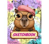 Capybara Sketchbook: Cute Kawaii Notebook for Girls, Teens & Capybara Lovers ,8.5 x 11 inches, 110 Blank Large Pages for Drawing, Doodling and Sketching