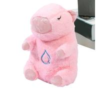 Capybara Sleep Companion, Breathing Snuggle Buddy, Heartbeat Plush Toy, Built-In Lullaby Music, Soft Glowing Light Feature, Perfect for Kids Boys Girls Nighttime Comfort