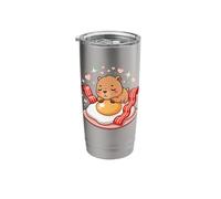Capybara Sleeping On Egg with Bacon Hearts Stainless Steel Insulated Tumbler