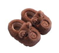 Capybara Slippers for Women Men, Womens Winter Capybara Slippers Warm Cozy Indoor House Shoes (Dark Brown A, M, Adult, Women, 6, Numeric Range, UK Footwear Size System, 6.5, Medium)
