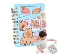 Capybara Spiral Notebook - Pocket Notepads - Capybaras Mini Wirebound Notebooks | Creative Children's Stationery Set, Fun Note Books Notepad For Kids School Supplies And Writing Practice