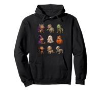 Capybara Spooky Witch Zombie Mummy Skeleton Halloween Ghost Pullover Hoodie