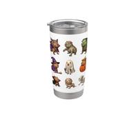 Capybara Spooky Witch Zombie Mummy Skeleton Halloween Ghost Stainless Steel Insulated Tumbler