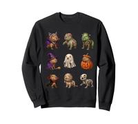 Capybara Spooky Witch Zombie Mummy Skeleton Halloween Ghost Sweatshirt