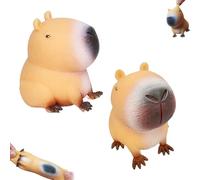 Capybara Squishy, 2 Pcs Capybara Squeeze Toys, Squeeze Stress Relief Toys, Capybara Stress Balls for Kids, Capybara Squishy Fidget Toys for Adults and Teenagers to Relieve Stress