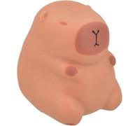 Capybara Squishy Sensory Toy Squeeze and Stretch Stress Relief Soft Handheld Fidget for Kids 6+ Rubber Silicone Feel Small Kawaii Animal Figure Cute Brown Collectable - Electoys