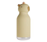 Capybara stainless steel water bottle Beige 460 ml