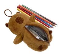 Capybara Stationery Bag Supplies | Cartoon Large Capacity Pen Bag | Large Capacity Cartoon Zipper Organiser for Pens for Teenagers, Students, Teachers