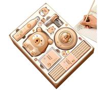 Capybara Stationery Set | Capybara Pencil Sharpener Cute Stationery Package,Electric Eraser Pencils Must Haves for Children Teachers Elementary School