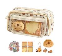 Capybara Stationery Set, Multi Layer Capybara Pencil Case Kids School Gift