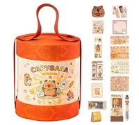 Capybara Stationery, Small Desk Calendar, Capybara Themed Stationery Kit, Include Stickers, Pen, Notepad, Pendant, Plush Toy
