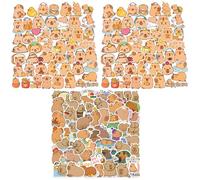 Capybara Stickers, 150PCS Kawaii Stickers Cute Animal Stickers, 6x6cm Positive Capybara Stickers for Water Bottles, Laptops, Planners, Journalsv