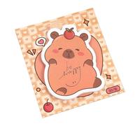 Capybara Sticky Notes, Aesthetic Planner Decals, 2.99x3.35in 30Sheet Adhesive Pads, Cute Animal Design, Easy Peel and Stick Use for Desk Wall Work School Gift Occasions