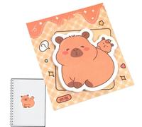 Capybara Sticky Notes, Capybara Planner Adhesive Decals & 30-Sheet Aesthetic Sticky Notes, Ideal for Desk, Wall, Backpack, Work, Kids, Adults, Girls, Party, Birthday, Easter, Graduation, and School