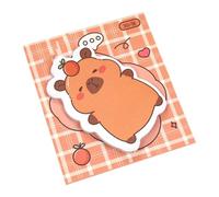 Capybara Sticky Notes, Capybara Planner Adhesive Decals & 30-Sheet Aesthetic Sticky Notes, Ideal for Desk, Wall, Backpack, Work, Kids, Adults, Girls, Party, Birthday, Easter, Graduation, and School