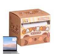 Capybara Sticky Notes Set - Animal Page Marker - Cute Cartoon Shape Long-Lasting Smooth Writing Memo Pad | Book Marking Reminders | Memo-Pad for School Office Home